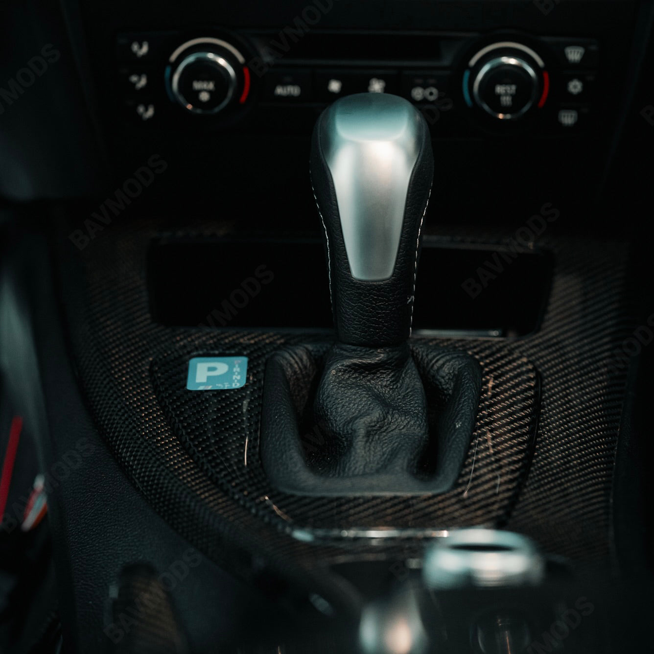 BAVMODS® Digital Gearshift Indicator Conversion Kit for BMW E9X 3 Series | LCD Display + Included Replacement Trim Panel