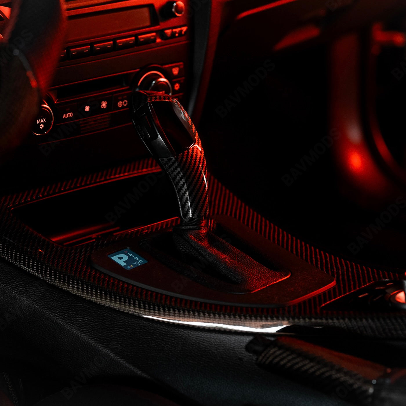 BAVMODS® Digital Gearshift Indicator Conversion Kit for BMW E9X 3 Series | LCD Display + Included Replacement Trim Panel