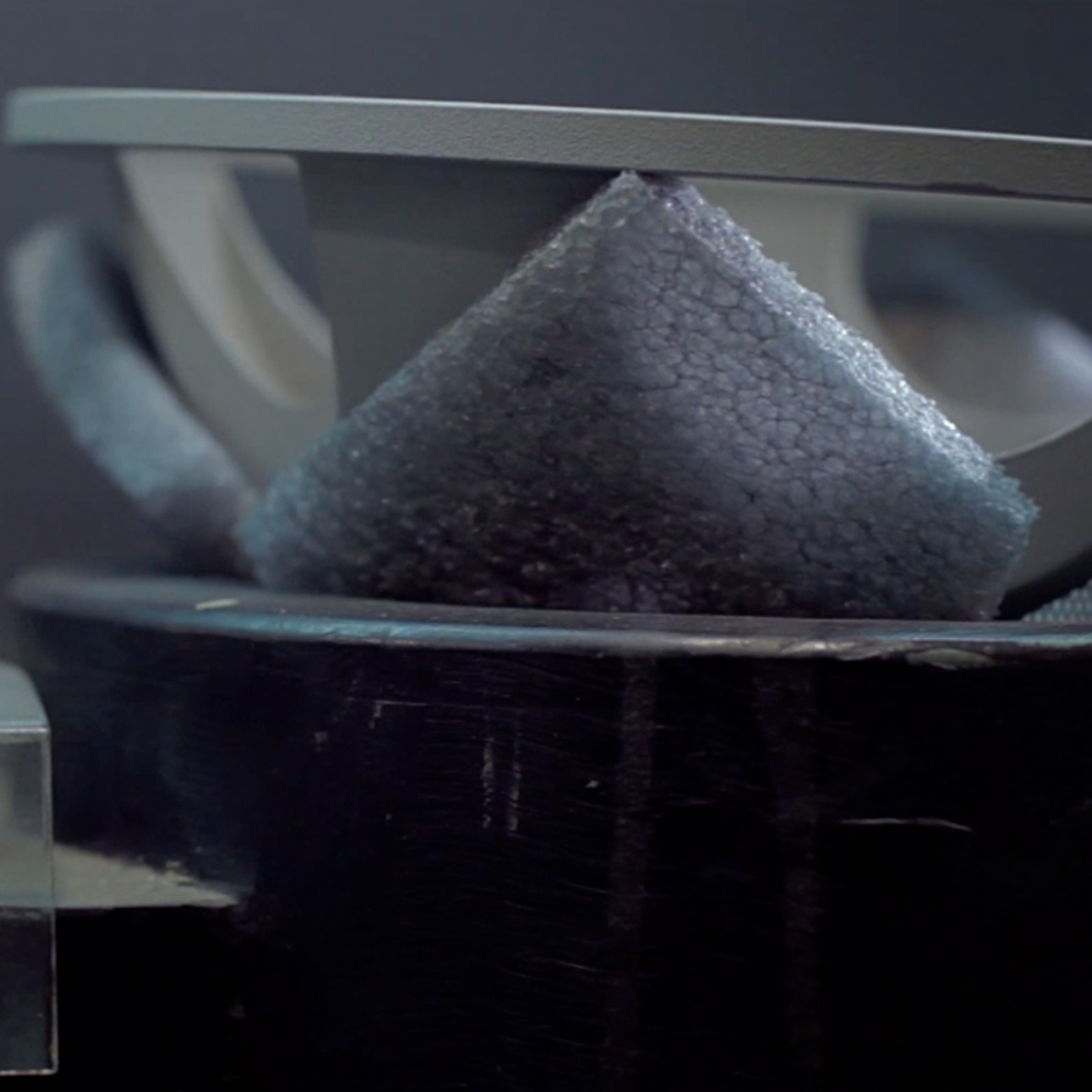 A cose up image of a Bavsound speaker casting