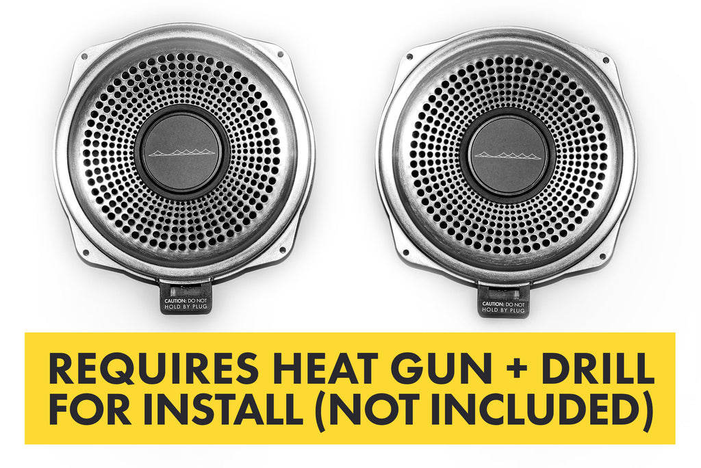 Bavsound Ghost Underseat Subwoofers for BMW, V2, 2 Ohm, Pair [REQUIRES HEAT GUN & DRILL]